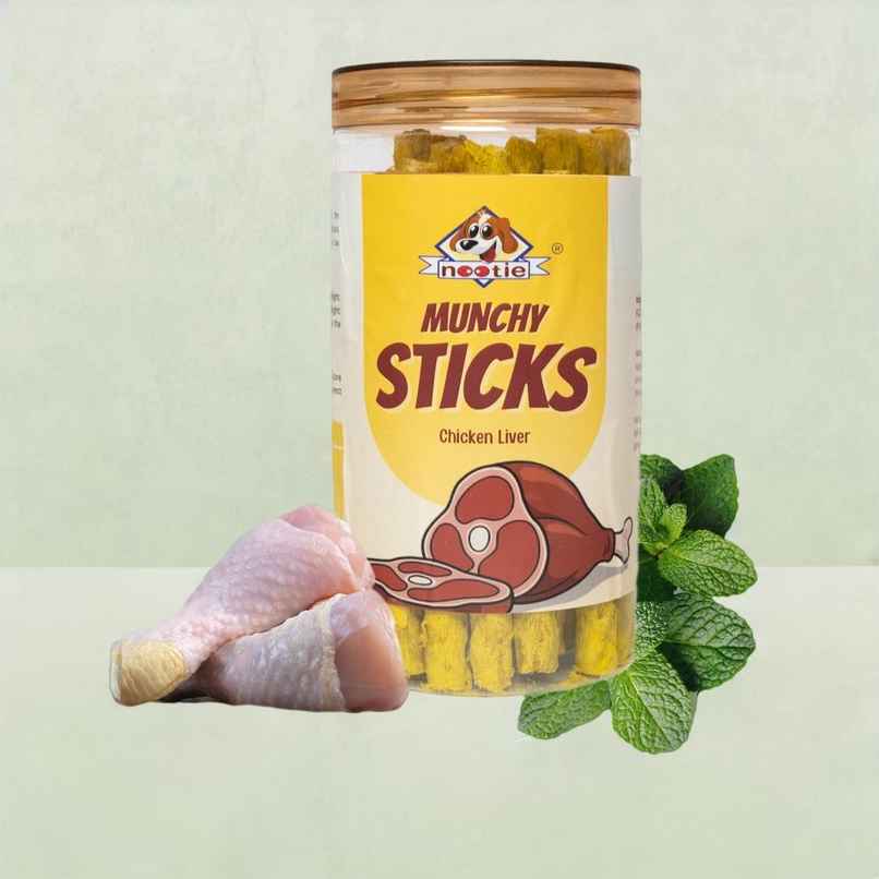 Nootie Munchy Sticks For All Stages Dogs Perfect For Traniing & Treating Long Lasting Chew (Chicken) Nootie Munchy Sticks For All Stages Dogs Perfect For Traniing & Treating Long Lasting Chew (Chicken)