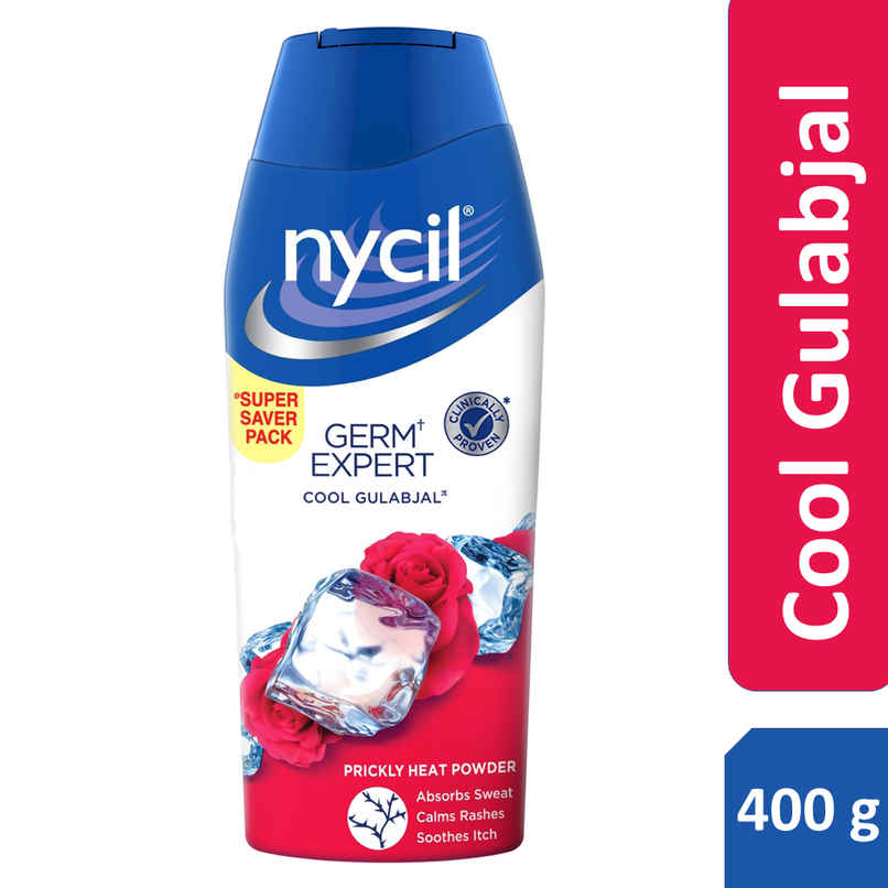 Nycil Germ Expert Cool Gulabjal Prickly Heat and Cooling Powder - 400 g