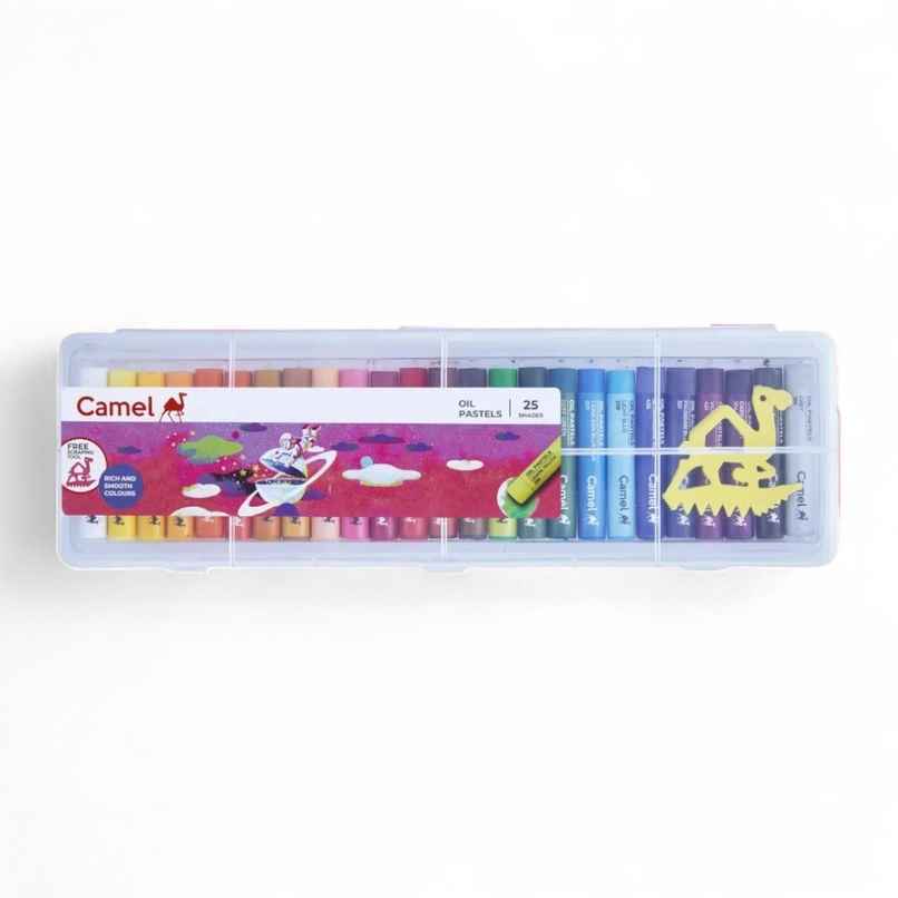 Camel Student Oil Pastels Assorted Plastic Pack Of 25 Shades