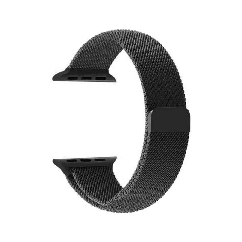 Sounce Stainless Steel Mesh Band for iWatch 42 mm|44 mm | Adjustable Loop for Series 6|5|4|3|2|1|SE