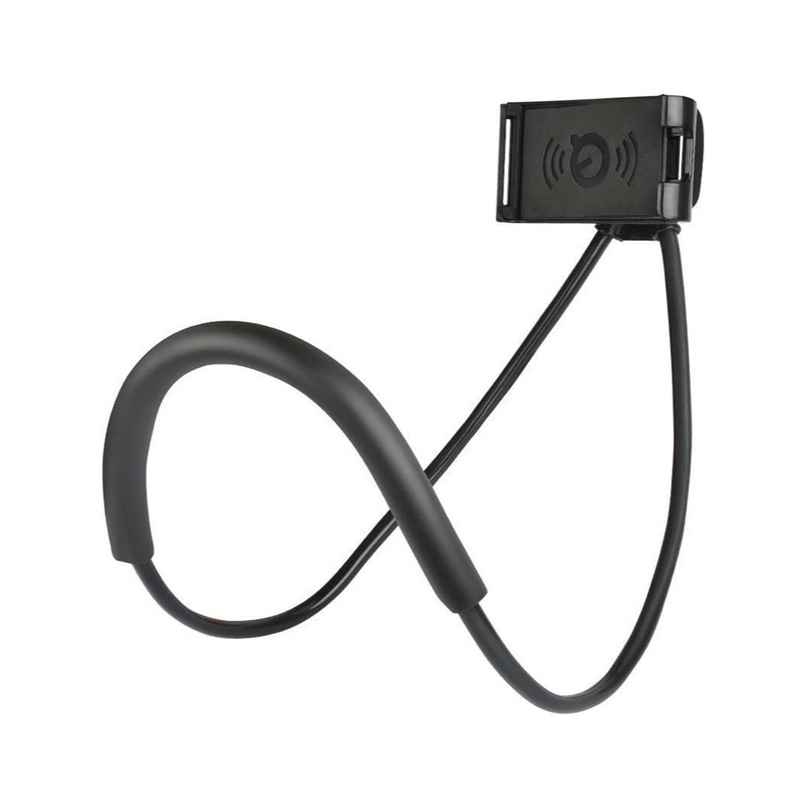 Sounce Lazy Neck 360 Rotating Flexible Holder-Stand | Compatible with 4-7 Inch Smartphones | Black