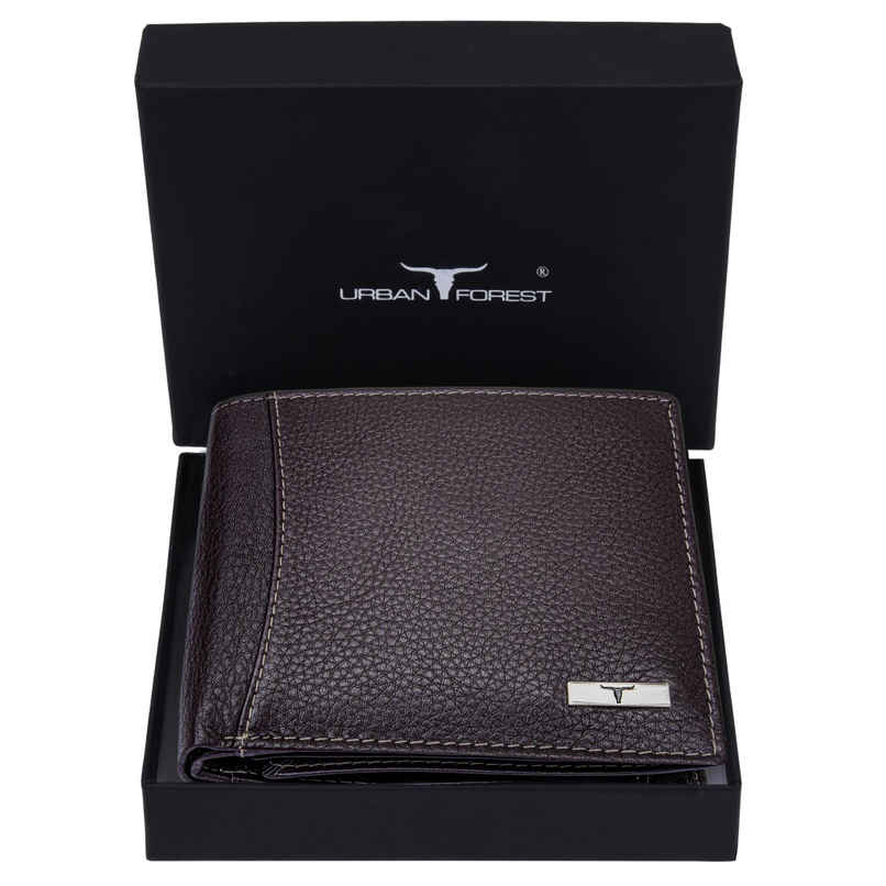 Urban Forest Men's Seattle Leather Wallet | Green & Sand