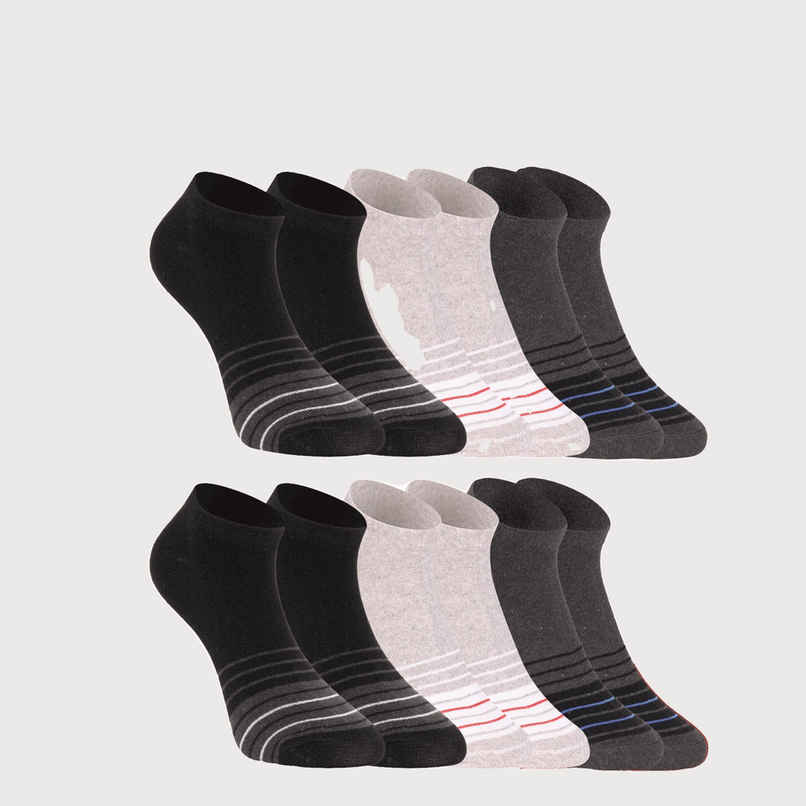 SOXBAE Striped Ankle Length Socks | Multicolour - Free Size SOXBAE Striped Ankle Length Socks | Multicolour - Free Size