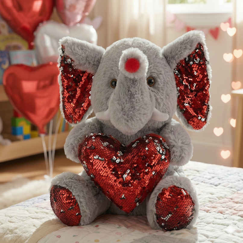 Dearjoy Elephant With Heart 30 cm