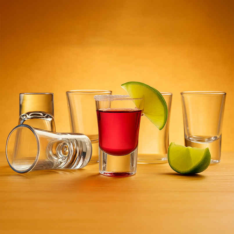 Shot Glass | Set of 6 | 40 ml | Lead Free | Blackcarrot