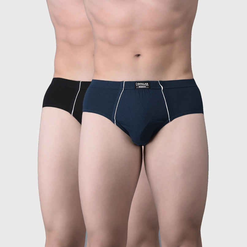 Dollar Bigboss Men's Solid Brief With Anti-Microbial Odour Control | Pack Of 2 - Assorted - XL Dollar Bigboss Men's Solid Brief With Anti-Microbial Odour Control | Pack Of 2 - Assorted - XL