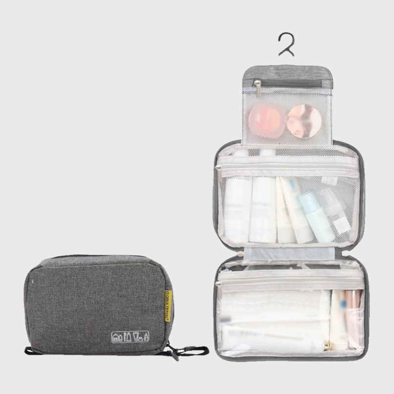 ORKA Women's Solid 300F 10 L Travel Pouch | Grey - Free Size