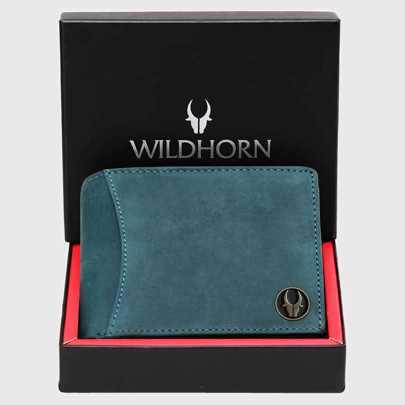 Wildhorn Men's Genuine Leather Wallet | Blue