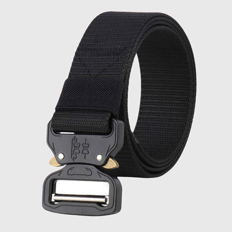 Zoro Men's Solid Nylon Belt | Black - Free Size Zoro Men's Solid Nylon Belt | Black - Free Size