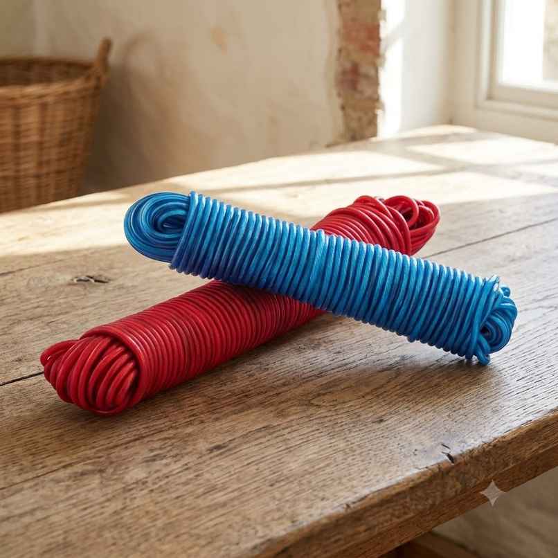 Jatin Pvc Cloth Hanging Rope For Both Indoor And Outdoor Purpose - 10 m (Colour May Vary)