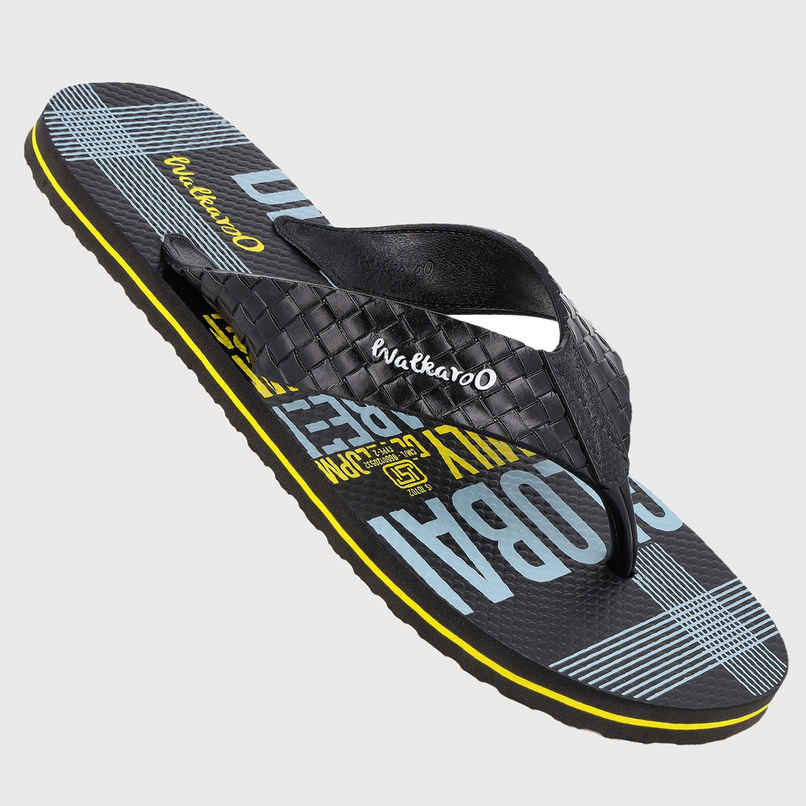 Walkaroo Men's Dailywear Hawai | HG166 Black | UK 7