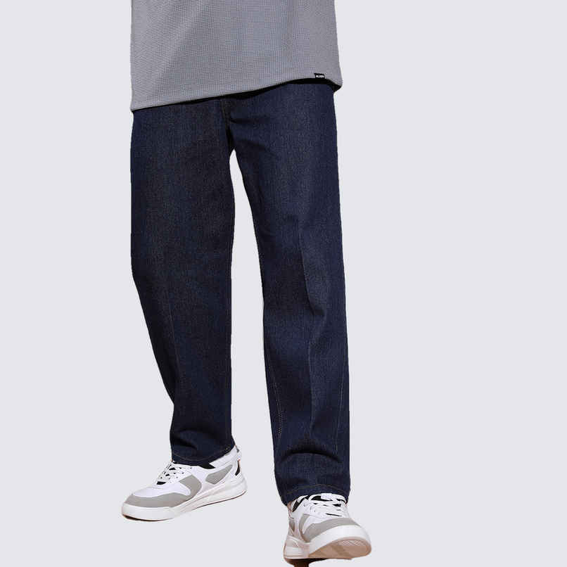 HIGHLANDER Men's Clean Look Mid-Rise Relaxed Fit Jeans | Blue - 30 HIGHLANDER Men's Clean Look Mid-Rise Relaxed Fit Jeans | Blue - 30