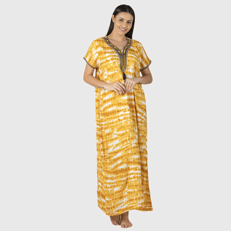 Evolove Women's Nighty Mustard LNGRY3039MD-L