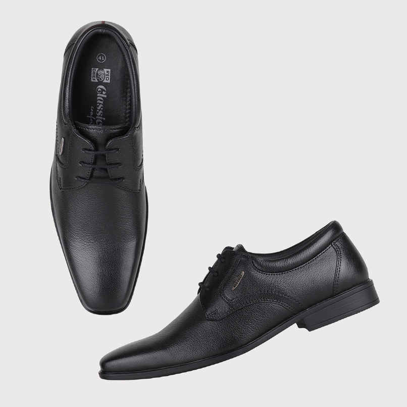 Red Chief Men's RC3973LR 001 |Black | Formal | Size 10 | UK Red Chief Men's RC3973LR 001 |Black | Formal | Size 10 | UK
