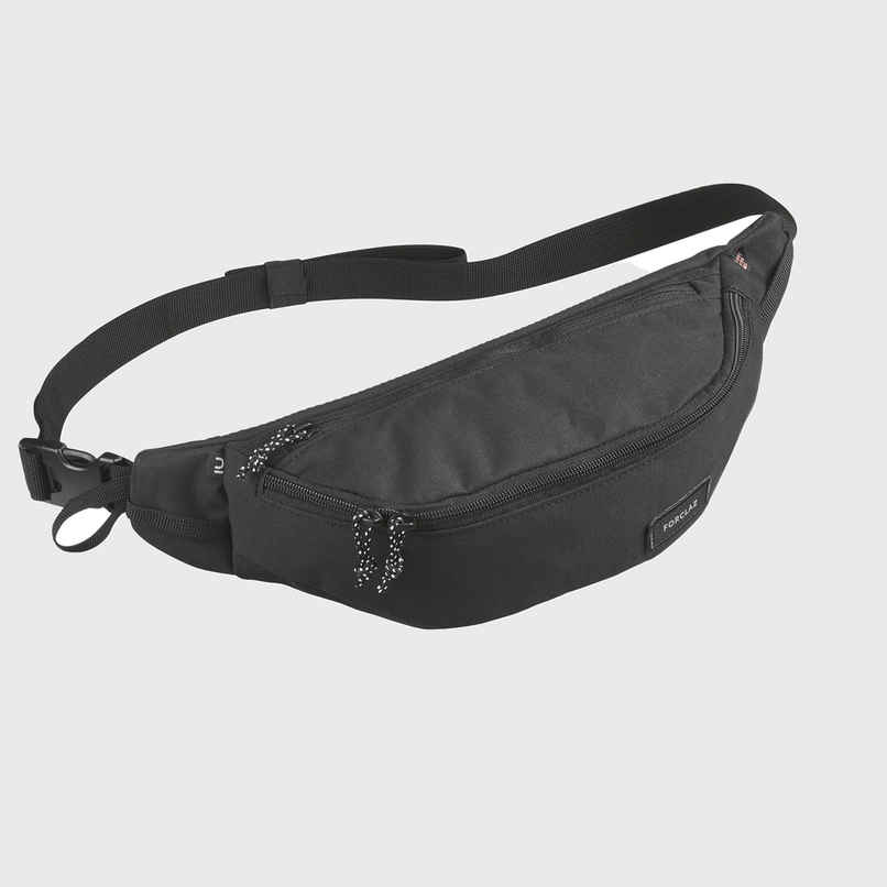 Decathlon Unisex Polyester Waist Bag | Black | 2 L