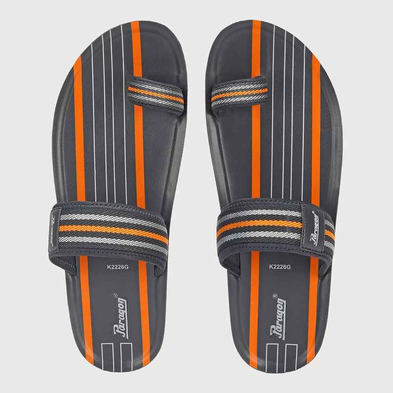 Paragon Men's Grey Pu Slippers PUK2226G UK 7