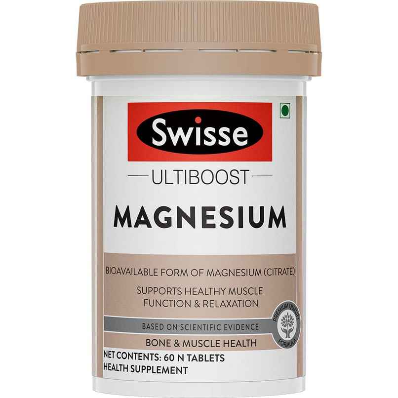 Swisse Magnesium For, Sound Sleep & Stress Relief - Supports Relaxing, Calming - 60 Tablets