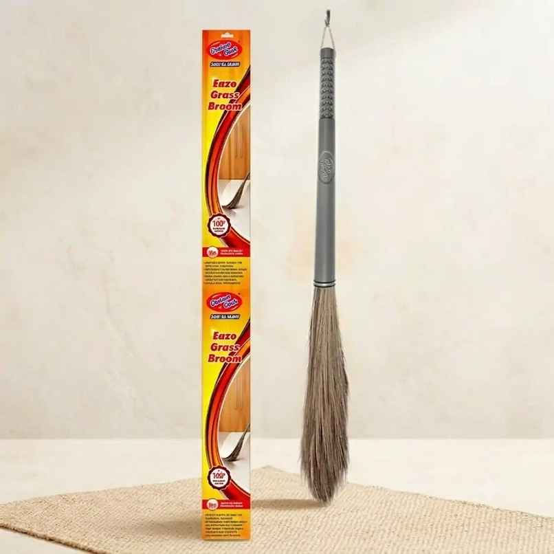 Chakaachak Eazo Grass Broom | 47.6 in | Grey