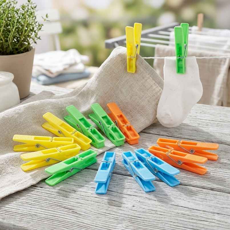 Jatin Civic Plastic Cloth Hanging Clips Set of 12 pcs | Assorted Jatin Civic Plastic Cloth Hanging Clips Set of 12 pcs | Assorted