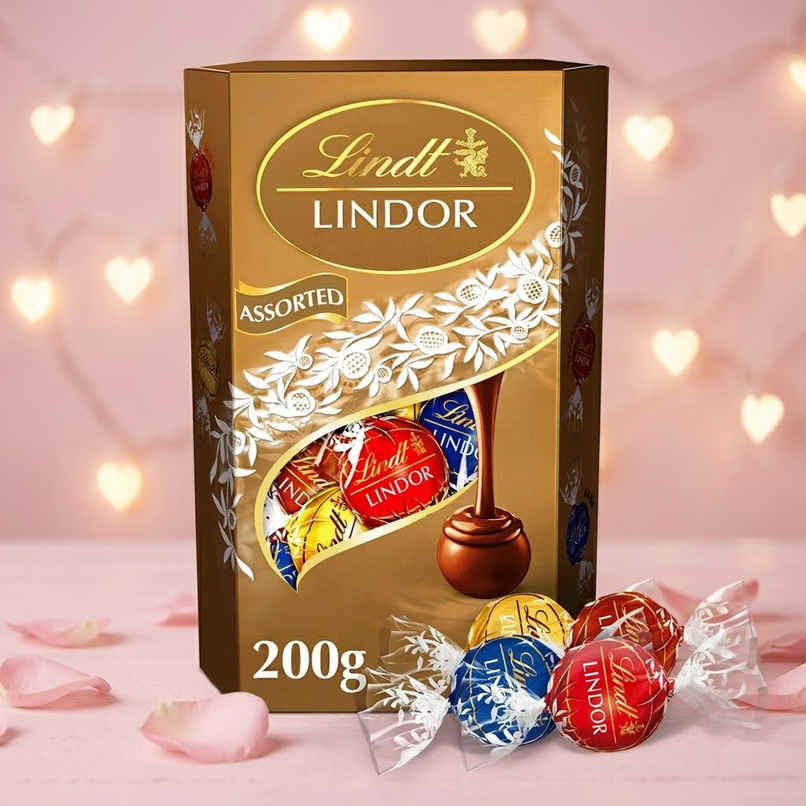 Lindt Lindor Smooth Melting Assorted Chocolates Cornet | Luxuriously Smooth Center