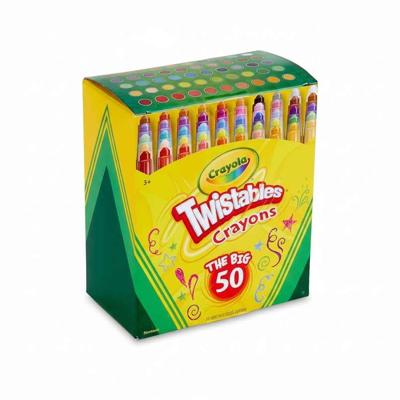 Crayola Twistables Colored Pencils, Always Sharp, Art Tools for Kids