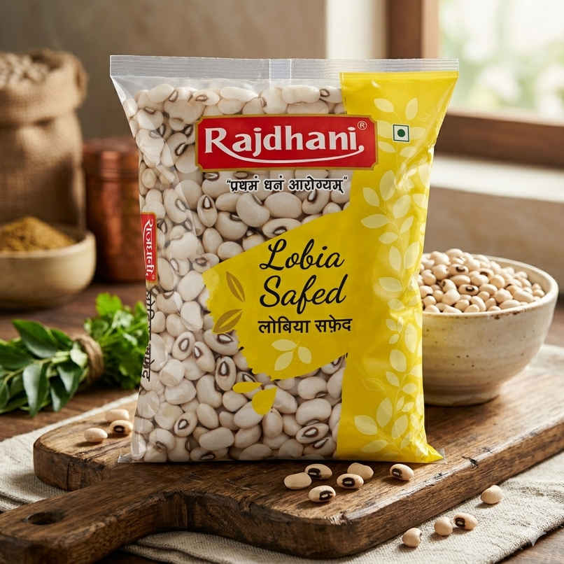 Rajdhani Unpolished White Lobia / Chawli