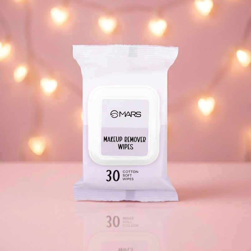 MARS Cosmetics Makeup Remover Wet Wipes For Face 30 Cotton Soft Wipes
