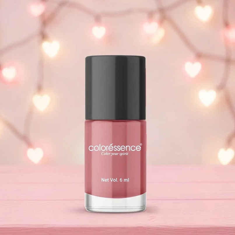 Coloressence Cute Coats Long Lasting Nail Paint, Chip Resistant, Quick Dry, 1 Swipe  | Coral Charm