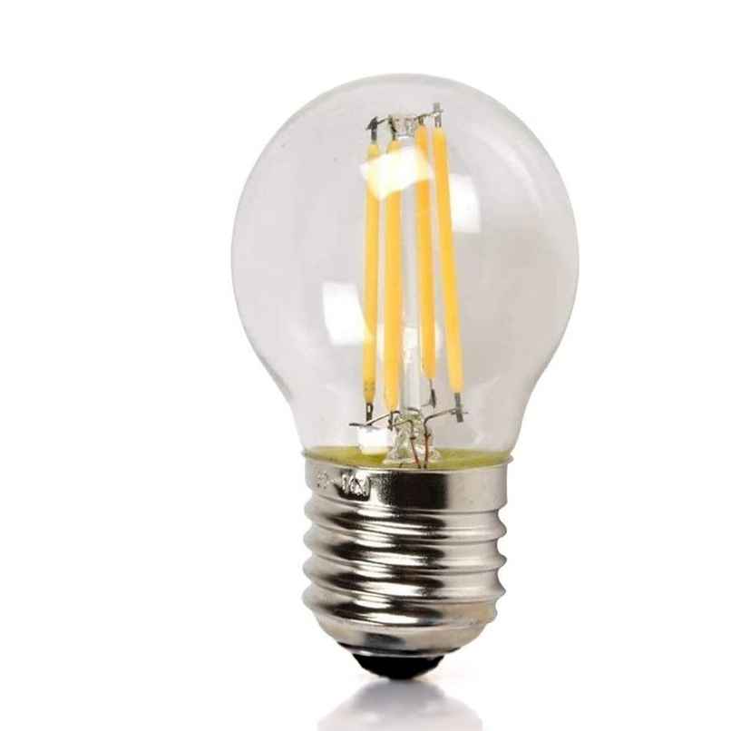 Desidiya Tungsten Filament G45 4W Led Bulb (Warm White) | E27 Base Holder