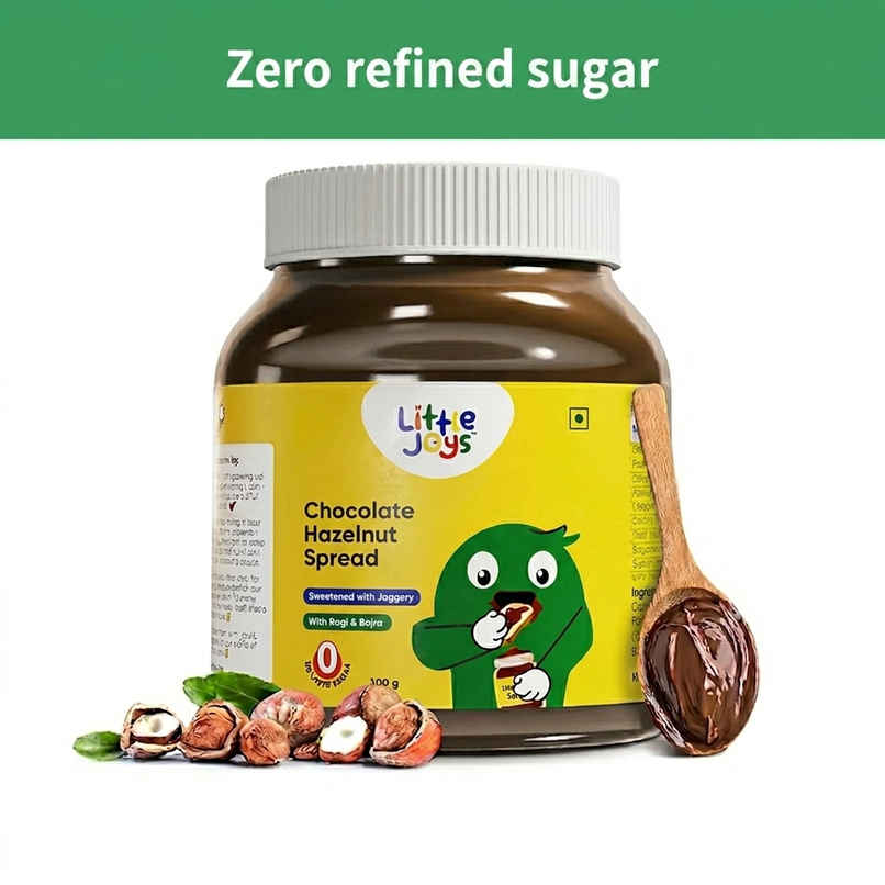 Little Joys Chocolate Spread | Sweetened with Jaggery | Rich Hazelnut | Cocoa | Ragi | Bajra