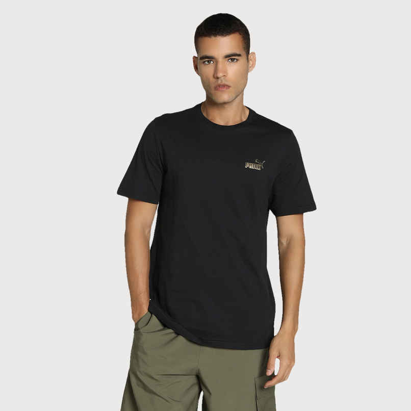 Puma Men's Graphic Logo Tee | Black | M Puma Men's Graphic Logo Tee | Black | M