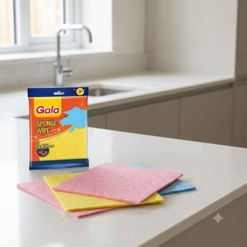 Gala Kitchen Sponge Wipe | Multicolor | Pack of 3 Gala Kitchen Sponge Wipe | Multicolor | Pack of 3