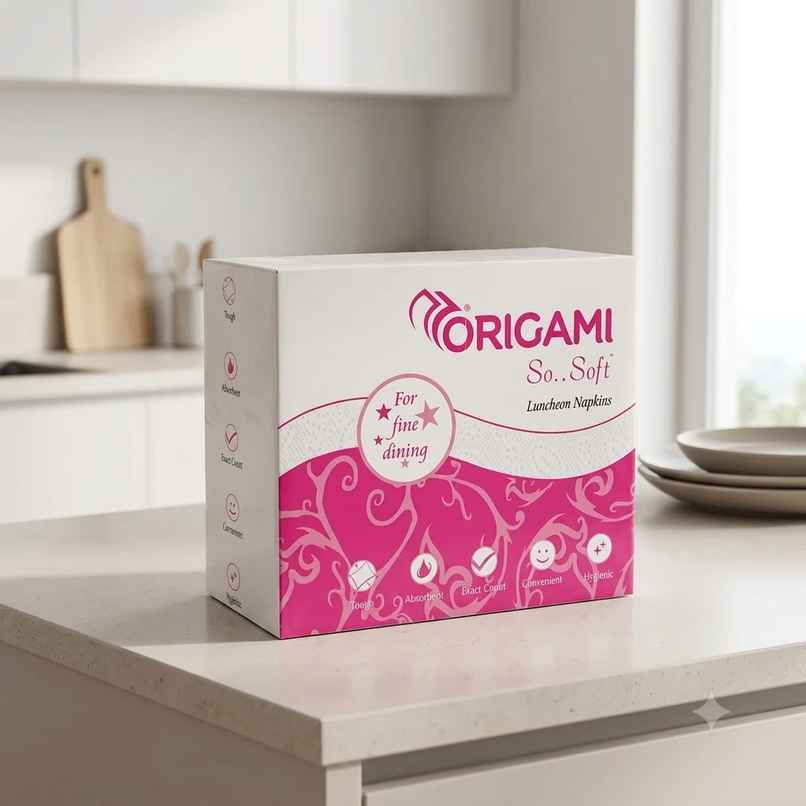 Origami So Soft Luncheon Napkin Tissue Paper | 50 Sheet Origami So Soft Luncheon Napkin Tissue Paper | 50 Sheet