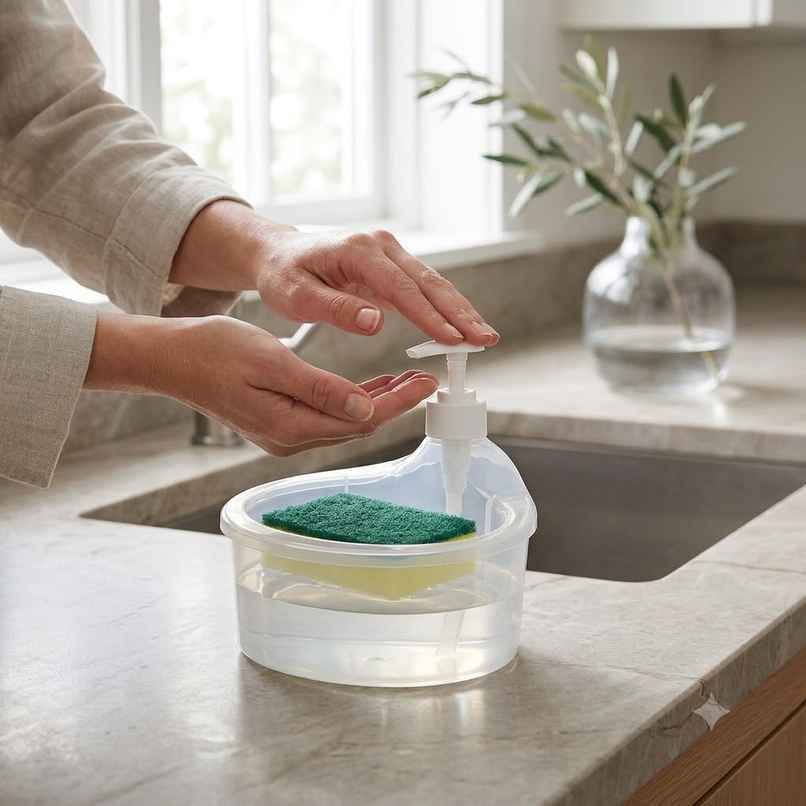 Swastik Houseware Plastic Soap Dispenser | 250 ml | White Swastik Houseware Plastic Soap Dispenser | 250 ml | White