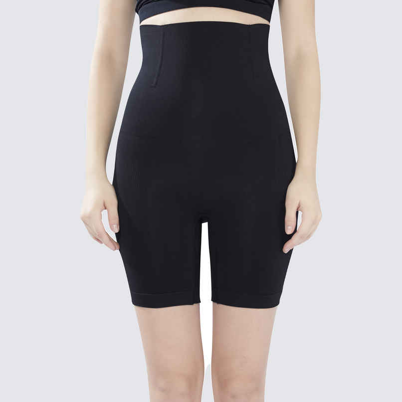 Plumbury Women s Seamless High Waist Tummy Tucker Thigh Shaper Shapewear | Black | XL Plumbury Women s Seamless High Waist Tummy Tucker Thigh Shaper Shapewear | Black | XL