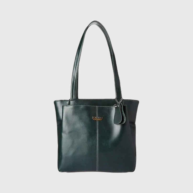 Fostelo Women's Vegan Leather Florence Handbags Shoulder Hobo Bag Ladies Purse | Green | Large