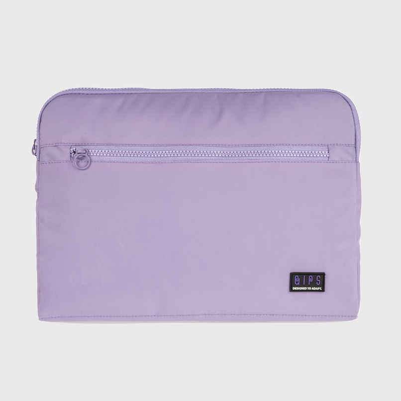 QIPS Unisex Solid Polyester 13 L Laptop Sleeve | Lavender