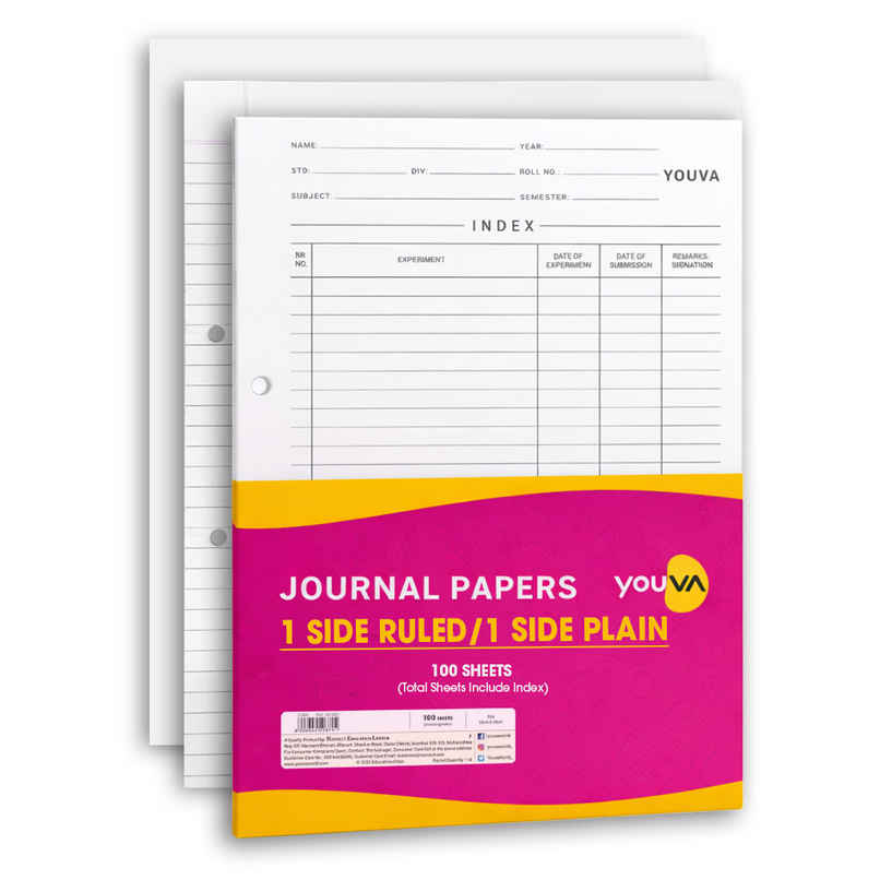 Youva Journal Papers - Smooth and Durable | White Youva Journal Papers - Smooth and Durable | White
