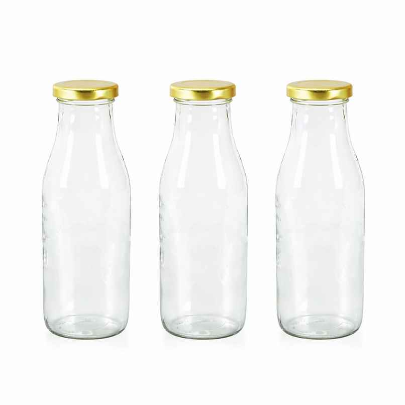 Lazer Transparent Glass Bottle | 300 ml