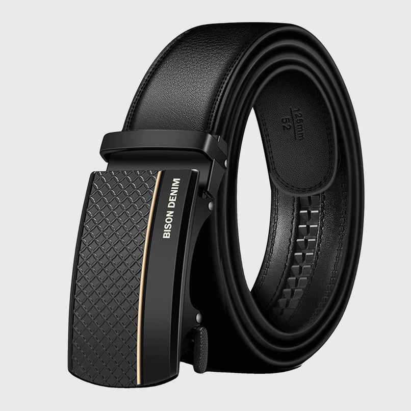 Zoro United Men's Solid Vegan Leather Belt | Black - One Size