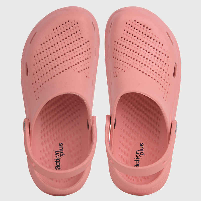 Action Women's Ontc-17 Ultra Lightweight Clogs | Trendy Colors | Air Pass Upper | Peach - UK 6