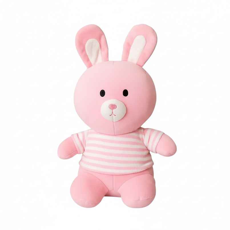 DearJoy Playful Bunny in T Shirt Soft Toy Pink 25 cm DearJoy Playful Bunny in T Shirt Soft Toy Pink 25 cm