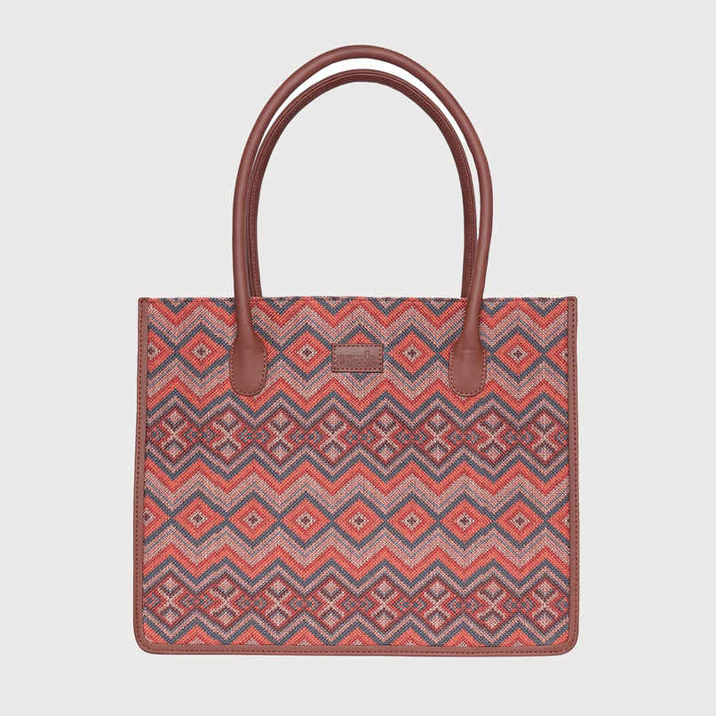 Zouk Gwalior Weaves Book Tote - Multicolour