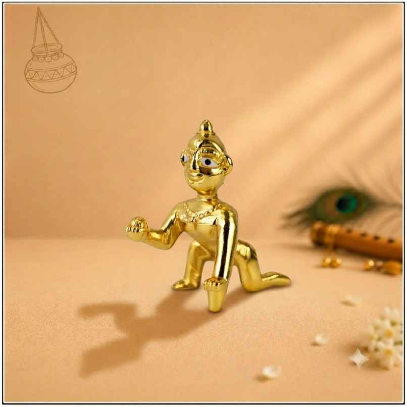 Laddu Gopal Idol | Golden Metal | Chandar Laddu Gopal Idol | Golden Metal | Chandar