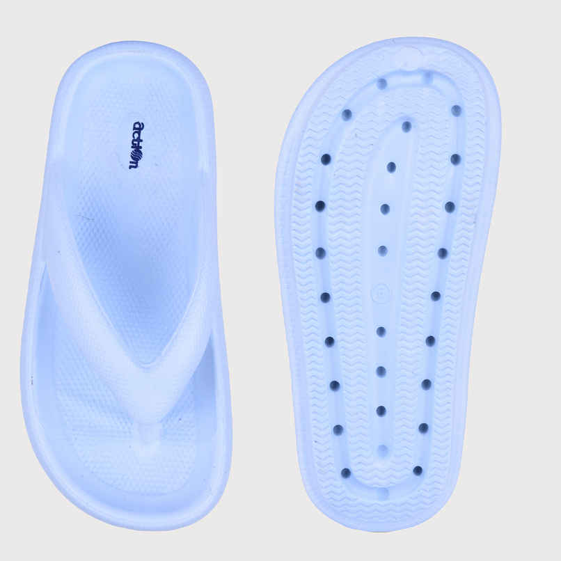 Action Women's Ontl-28 Rainy Season Slippers | Anti Skid | Anti Skip Outsole | Ice Blue - UK 6