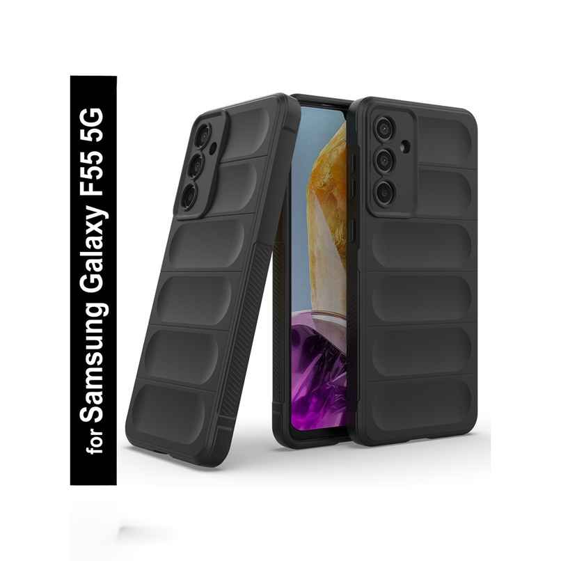 Zapcase Back Cover for Samsung Galaxy F55 5G | Magic-Black