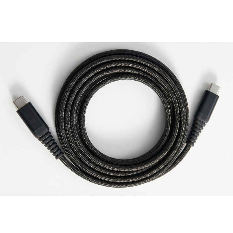 Ailkin Type C to Type C Cable | Fast Charging | 1.5 M Braided | For Smartphones & Tablets | Black Ailkin Type C to Type C Cable | Fast Charging | 1.5 M Braided | For Smartphones & Tablets | Black