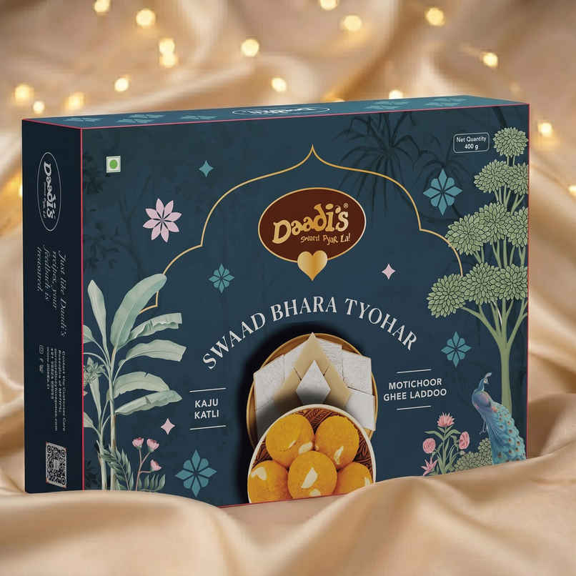 Daadi's Motichoor Ghee Laddoo & Kaju Katli Daadi's Motichoor Ghee Laddoo & Kaju Katli