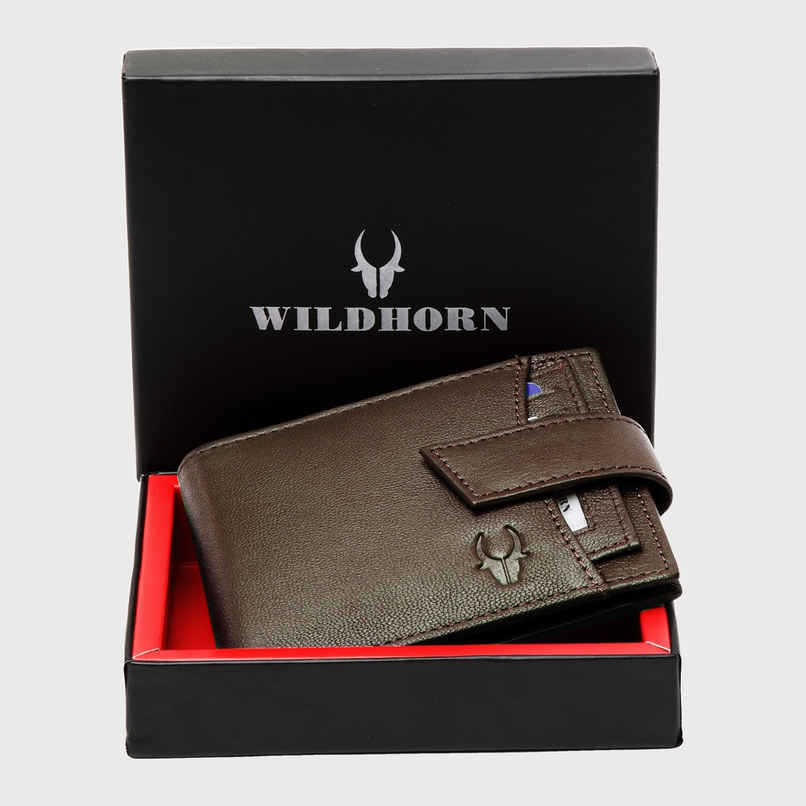 Wildhorn Men's Genuine Leather Bi-fold Wallet | Brown