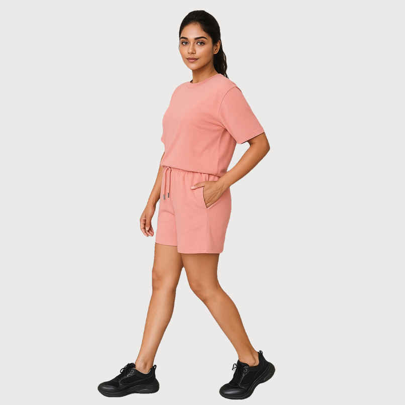 EQL Women's Pure Cotton Shorts | Coral - M